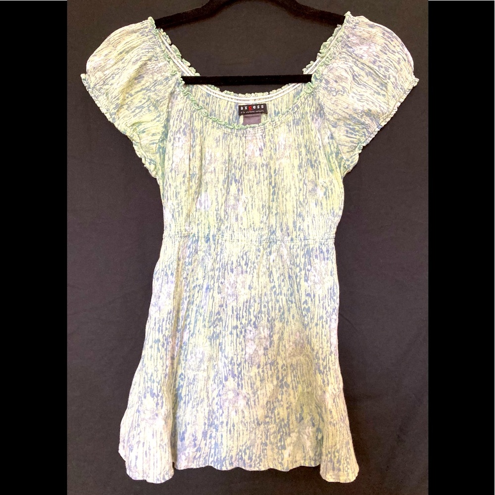 Liz Claiborne - Short Sleeve Top - Axcess- Womens M - Multicolor